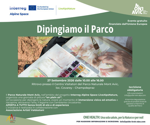 Nel Mont Avic la natura diventa arte: “Dipingiamo il Parco” tra colori, biodiversità e territorio Nel Mont Avic la natura diventa arte: “Dipingiamo il Parco” tra colori, biodiversità e territorio