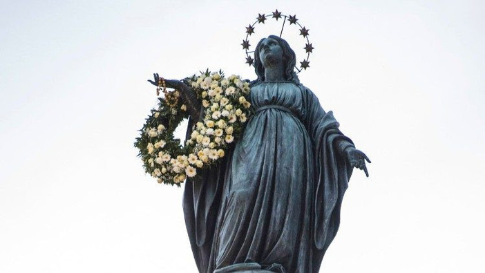 L’8 dicembre, omaggio del Papa all’Immacolata in Piazza di Spagna