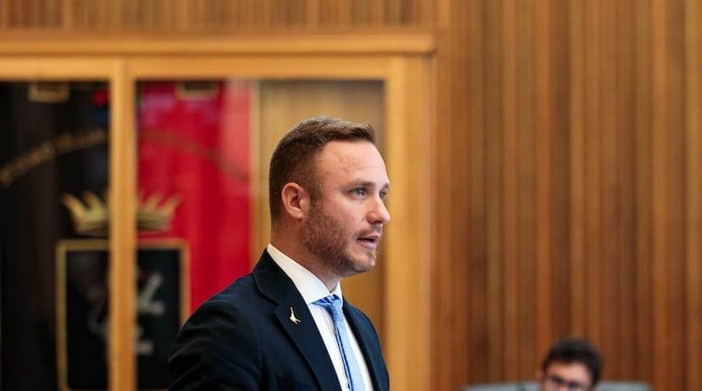 Andrea Manfrin. capogruppo Lega VdA