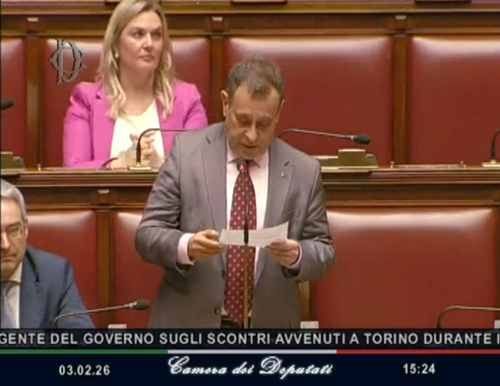 L'on. Franco Manes, deputato della Valle d'Aosta