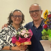 Mauro Tamborin e Simona D'Agostino della segreteria Mauro Tamborin e Simona D'Agostino della segreteria