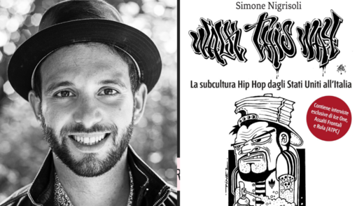 Simone Nigrisoli e la copertina del suo volume Simone Nigrisoli e la copertina del suo volume