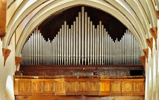 Organo in tribuna di Carlo VEGEZZI-BOSSI 1902 (sito Organi della Valle d'Aosta)