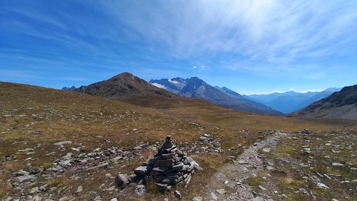 Ometto tra le sconfinate lande dello Spitzhornli – Alpi Pennine- (ph. Mauro Carlesso)