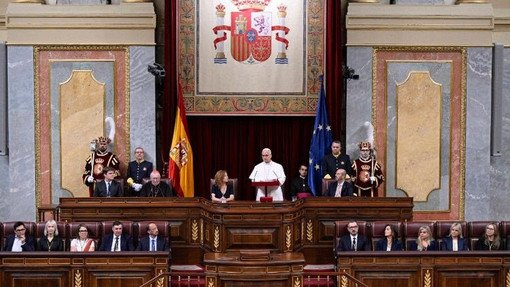 Leone XIV al Parlamento spagnolo: «La pace non nasce dalle armi ma dal diritto e dal dialogo» Leone XIV al Parlamento spagnolo: «La pace non nasce dalle armi ma dal diritto e dal dialogo»