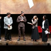 I premiati. Il secondo da sn: l'assessore Erik Lavevaz