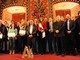 foto di gruppo per premiati (al centro, Peretto) e autorità