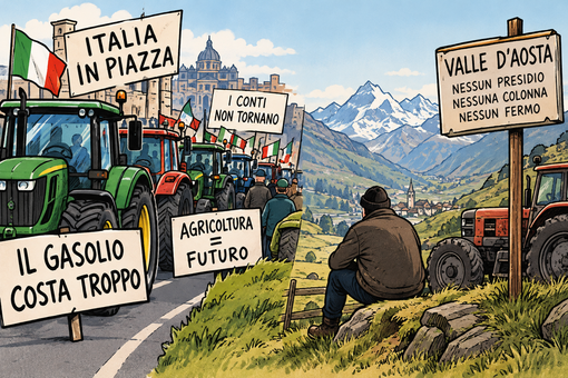 Trattori fermi, voci spente: l’inverno anticipato della Valle d’Aosta Trattori fermi, voci spente: l’inverno anticipato della Valle d’Aosta