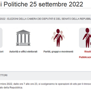 Elezioni politiche 2022: piattaforma informatica ‘Trasparenza’