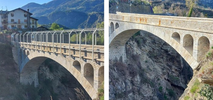 Il ponte ferito di Introd