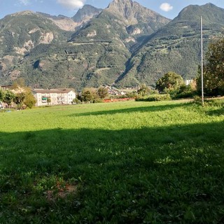 Il grande prato verde dove il sindaco pensa di realizzare un centro commerciale (ph red)