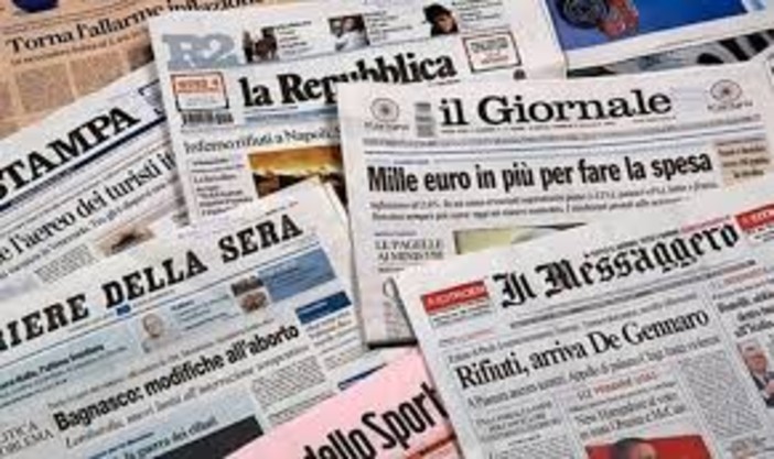 LE PRIME PAGINE DEI QUOTIDIANI DI OGGI 9 MAGGIO