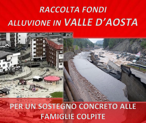 Raccolta fondi alluvione in Valle d'Aosta