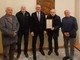 Al centro Renzo Testoli, secondo la ds Enzo Raso presidente A.N.V.U.P.