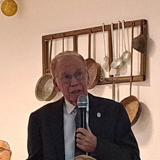 Roberto Rosset ad una serata del Circolo Valdostano della stampa