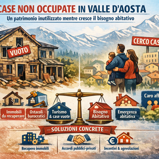 Case non occupate in Valle d’Aosta: un patrimonio immobiliare inutilizzato mentre cresce il bisogno abitativo