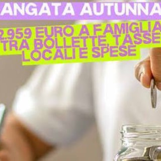 STANGATA D’AUTUNNO: PER LE FAMIGLIE QUASI 3.000 EURO DI SPESE
