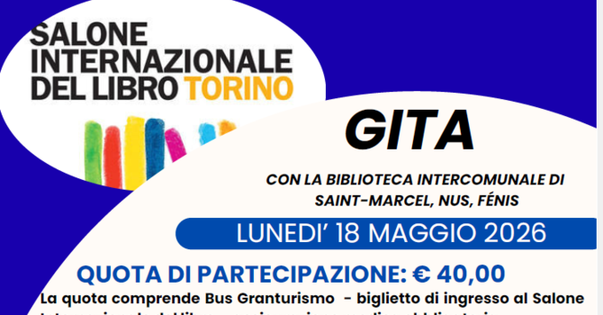 Tra letture animate, educazione digitale e cultura: le iniziative primaverili delle biblioteche intercomunali di Fenis, Nus, Saint-Marcel Tra letture animate, educazione digitale e cultura: le iniziative primaverili delle biblioteche intercomunali di Fenis, Nus, Saint-Marcel