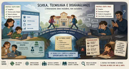 Scuola, tecnologia e disuguaglianze: riflessioni su una trasformazione che chiede più attenzione