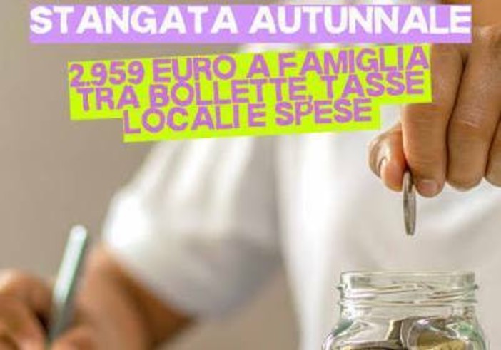 STANGATA D’AUTUNNO: PER LE FAMIGLIE QUASI 3.000 EURO DI SPESE