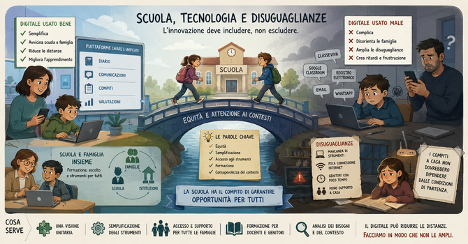 Scuola, tecnologia e disuguaglianze: riflessioni su una trasformazione che chiede più attenzione Scuola, tecnologia e disuguaglianze: riflessioni su una trasformazione che chiede più attenzione