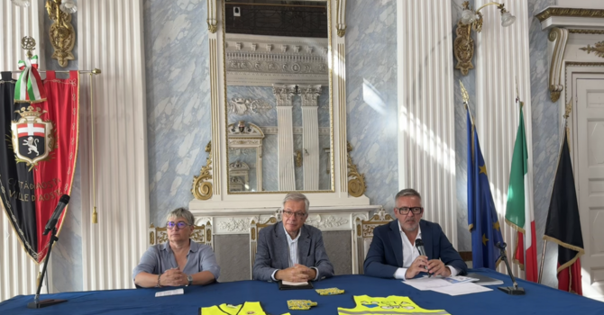 Alina Sapinet Il sindaco Raffale Rocco e Luca Tonino Alina Sapinet Il sindaco Raffale Rocco e Luca Tonino