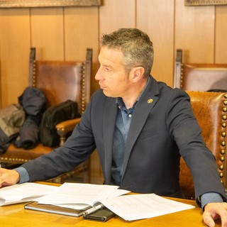 L'Assessore Davide Sapinet