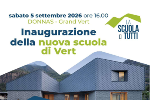 A Vert nasce la «Scuola di tutti»: sabato l’inaugurazione del nuovo plesso scolastico A Vert nasce la «Scuola di tutti»: sabato l’inaugurazione del nuovo plesso scolastico