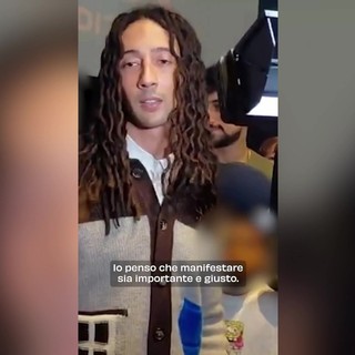 "Teniamo distinti violenti e chi manifesta per i diritti", la risposta di Ghali sugli scontri di Milano