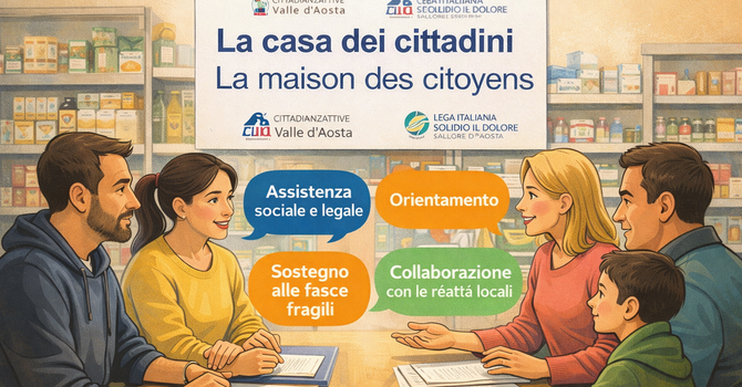 Ad Aosta 'costruita' la Casa dei Cittadini, quando l’aiuto diventa sistema Ad Aosta 'costruita' la Casa dei Cittadini, quando l’aiuto diventa sistema