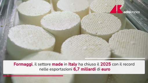 Formaggi, boom made in Italy nel 2025: record nelle esportazioni
