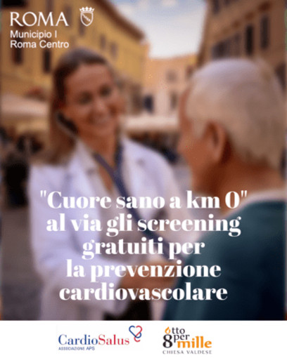 Al Municipio I Roma prosegue 'Cuore sano a Km 0', Bonaccorsi 'progetto unisce prossimità e diagnosi'