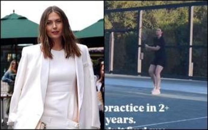 Sharapova, prove di ritorno in campo? Il video postato dall'ex numero uno fa sognare i tifosi