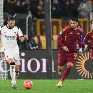 Roma-Milan 1-1, Pellegrini su rigore risponde a De Winter e Allegri frena Roma-Milan 1-1, Pellegrini su rigore risponde a De Winter e Allegri frena