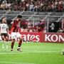 Il Milan batte 2-0 il Venezia nel ricordo di Franco Baresi Il Milan batte 2-0 il Venezia nel ricordo di Franco Baresi