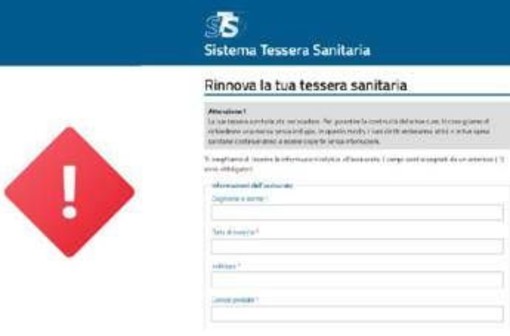 Tessera sanitaria, occhio alla truffa: false email sul rinnovo, l'allarme del ministero Tessera sanitaria, occhio alla truffa: false email sul rinnovo, l'allarme del ministero