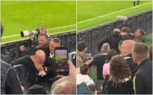 Juve-Lazio, caos sugli spalti e rissa tra tifosi bianconeri Juve-Lazio, caos sugli spalti e rissa tra tifosi bianconeri
