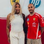 Gp Miami, Serena Williams nel box Ferrari con Hamilton e Leclerc: "Sono venuta a salutare i miei amici"