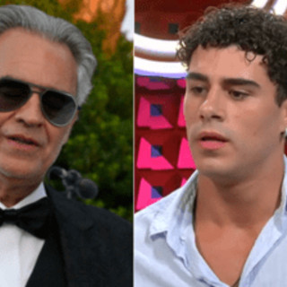 Gf Vip, Andrea Bocelli sulla battuta di Roncaccia: "Mi ha fatto sorridere" Gf Vip, Andrea Bocelli sulla battuta di Roncaccia: "Mi ha fatto sorridere"