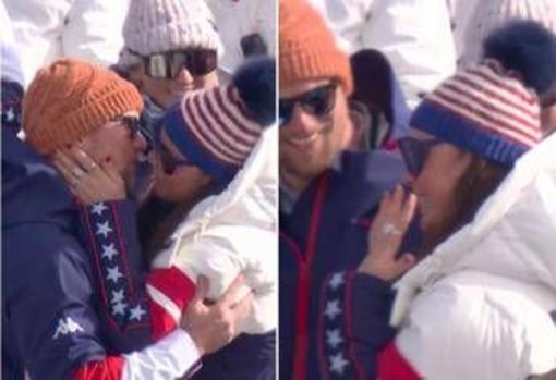 Proposta di matrimonio alle Olimpiadi, Johnson dice sì