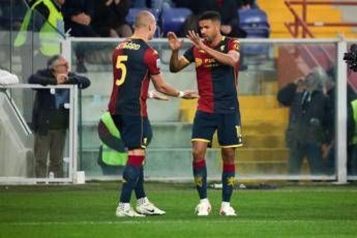 Genoa-Roma 2-1, De Rossi sorride con Messias e Vitinha Genoa-Roma 2-1, De Rossi sorride con Messias e Vitinha