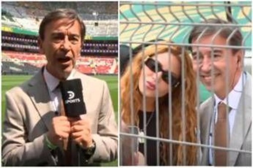 Mondiali, giornalista abbandona la diretta per... un selfie con Shakira Mondiali, giornalista abbandona la diretta per... un selfie con Shakira