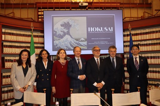 Presentata in anteprima alla Camera la mostra sull’artista giapponese Hokusai