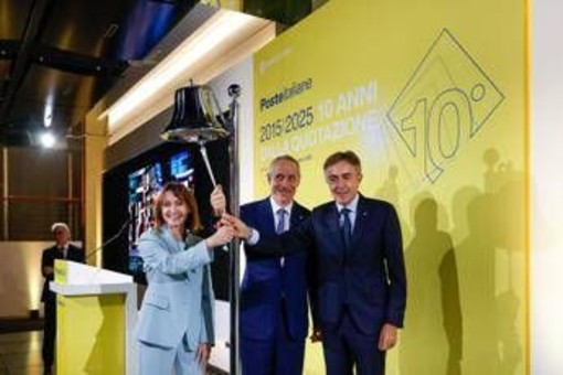 Poste celebra a Piazza Affari il decimo anno della quotazione in Borsa