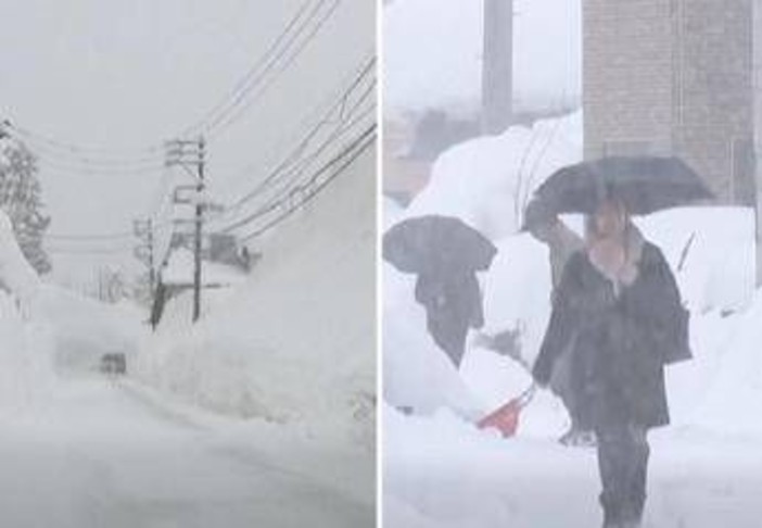 Giappone, forti nevicate lungo la costa ovest: 30 morti e 324 feriti