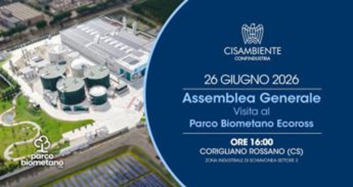 Assemblea Generale Cisambiente Confindustria 2026 al Parco Biometano Ecoross Assemblea Generale Cisambiente Confindustria 2026 al Parco Biometano Ecoross