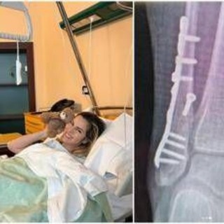 Thais Wiggers, operazione alla caviglia dopo incidente: "Comincio anno con un piede bionico"