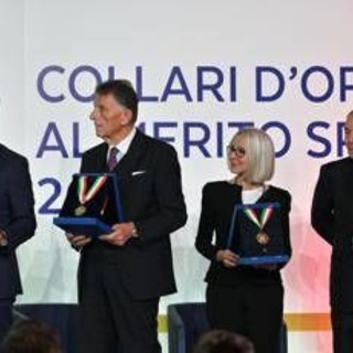 Lucia Aleotti riceve il Collare d'oro al Merito Sportivo del Coni