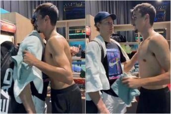 Sinner, incontro con Sonego a Parigi: "Hai vinto?" Sinner, incontro con Sonego a Parigi: "Hai vinto?"