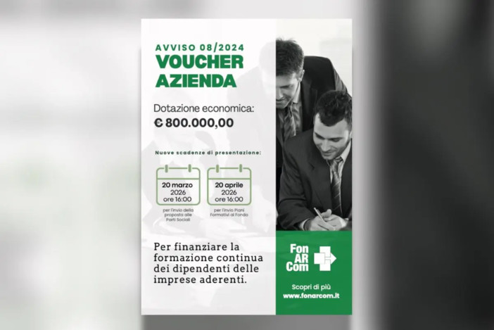 FonARCom a sostegno dell’Alta Formazione nelle imprese con il Voucher Azienda FonARCom a sostegno dell’Alta Formazione nelle imprese con il Voucher Azienda
